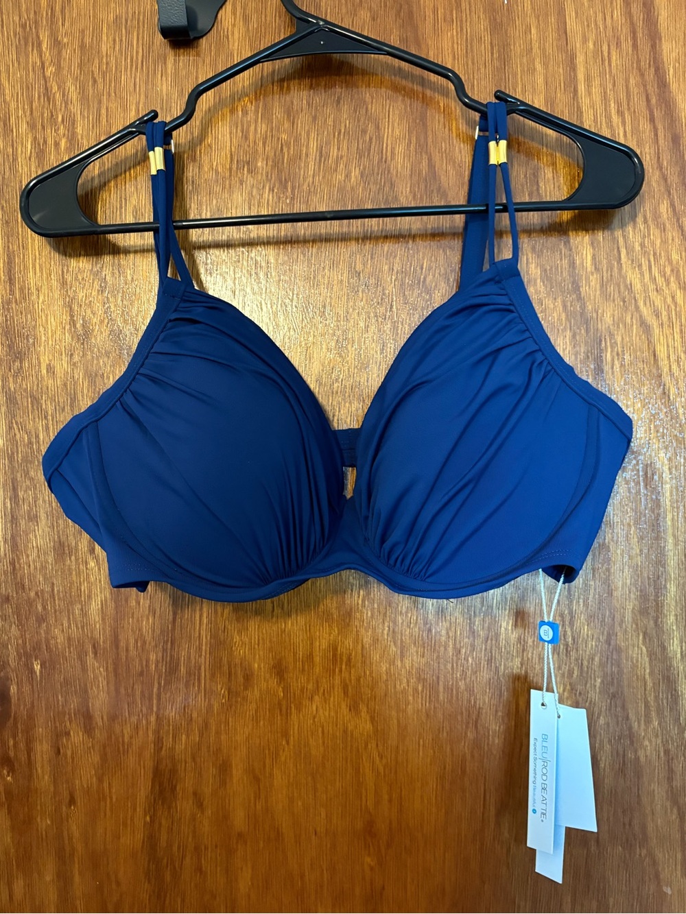 NWT Bleu by Rod Beattie Bathing Suit Top, Size 40D